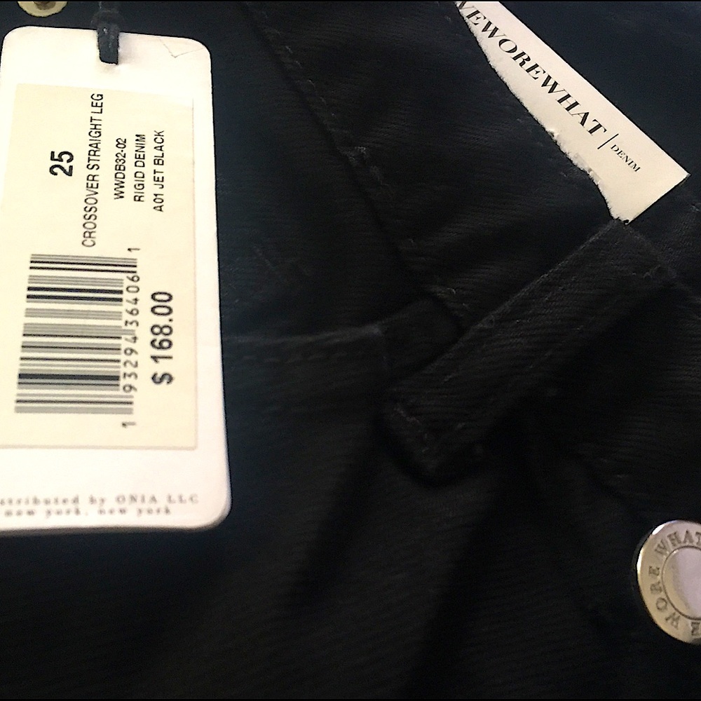 WEWOREWHAT Crossover Straight Jeans - Picture 8 of 8